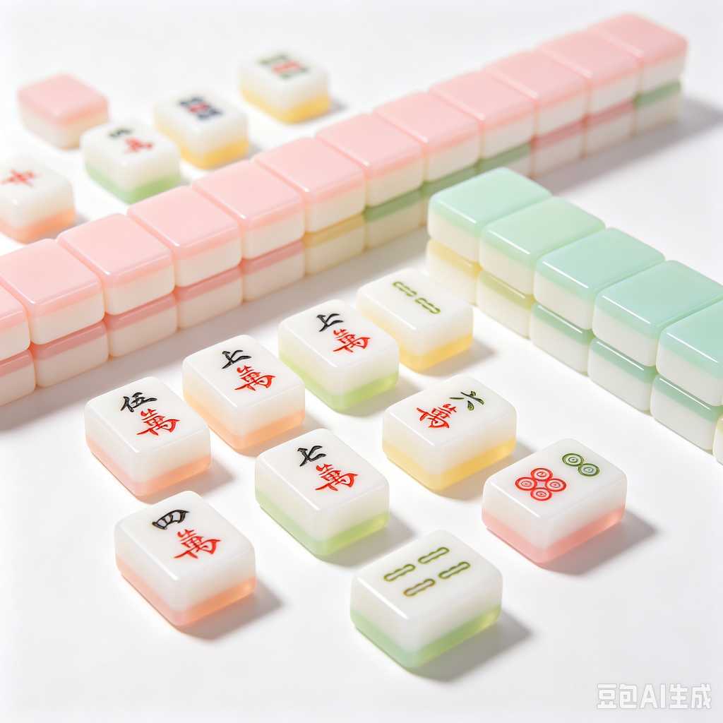 multi color mahjong set custom